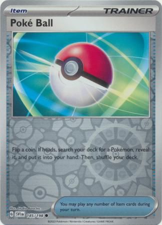 SH Poke Ball - 185/198 - Common Reverse Holo Scarlet &amp; Violet (Base Set) Reverse