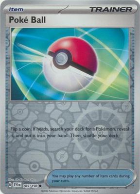 SH Poke Ball - 185/198 - Common Reverse Holo Scarlet &amp; Violet (Base Set) Reverse