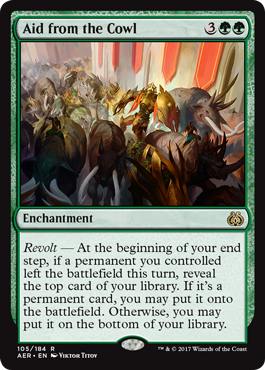 Aid from the Cowl 105/184 Aether Revolt Singles