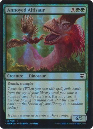 Annoyed Altisaur 216/361 - Foil Commander Legends Foil Singles