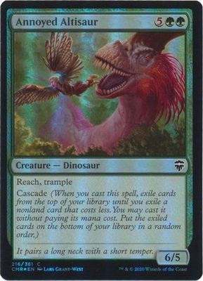 Annoyed Altisaur 216/361 - Foil Commander Legends Foil Singles