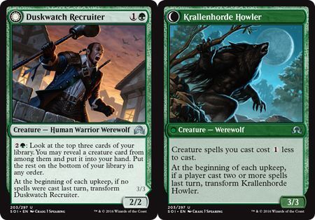 Duskwatch Recruiter | Krallenhorde Howler 203/297 - Shadows over Innistrad Singles