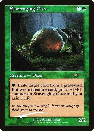 Scavenging Ooze 5/5 - Retro Frame Foil Promo (Love Your LGS 2021) Magic: The Gathering Promo Cards