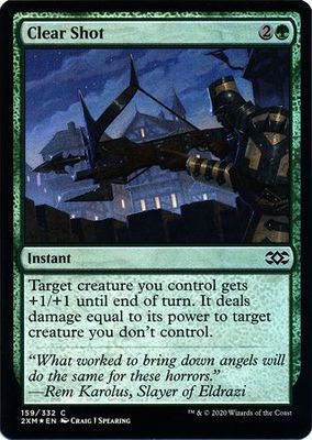 Clear Shot 159/332 - Foil Double Masters Foil Singles