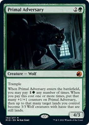 Primal Adversary 194/277 Innistrad: Midnight Hunt Singles (Español)