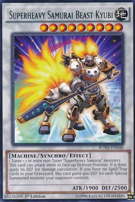 Superheavy Samurai Beast Kyubi - BOSH-EN048 - Rare 1st Edition Breakers of Shadow 1st Edition Singles *Espanol*