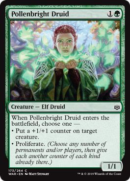 Pollenbright Druid 173/264 - War of the Spark Singles