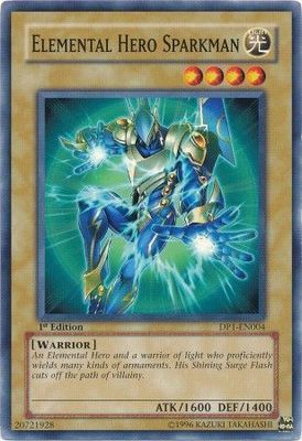 GA Elemental Hero Sparkman - DP1-EN004 - Common 1st Edition Duelist Pack: Jaden Yuki 1 1st Edition Singles