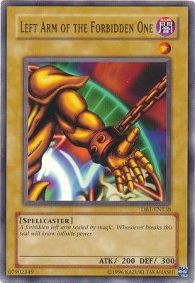 GA Left Arm of the Forbidden One - DB1-EN138 - Common Dark Beginning 1 DB1