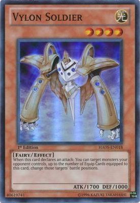 Vylon Soldier - HA05-EN018 - Super Rare 1st Edition Hidden Arsenal 5 1st Edition Singles