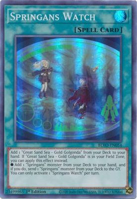 Springans Watch - BLVO-EN054 - Super Rare 1st Edition Blazing Vortex 1st Edition Singles (espanol)