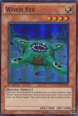Worm Xex - HA03-EN054 - Super Rare 1st Edition Hidden Arsenal 3 [HA03] 1st Edition Singles