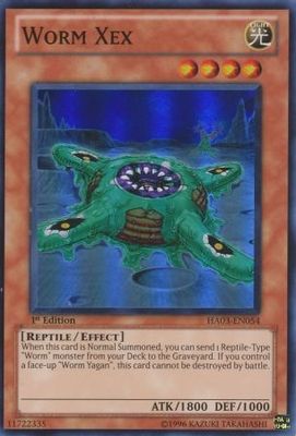 Worm Xex - HA03-EN054 - Super Rare 1st Edition Hidden Arsenal 3 [HA03] 1st Edition Singles