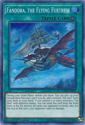 Fandora, the Flying Furtress - DASA-EN024 - Super Rare 1st Edition Dark Saviors 1st Edition Singles