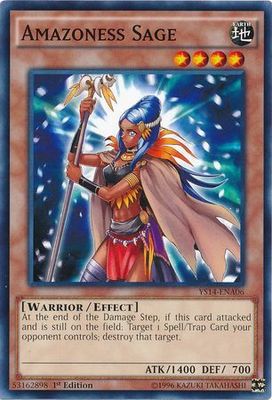 Amazoness Sage - YS14-ENA06 - Common 1st Edition Starter Deck: Super Starter: Space-Time Showdown [YS14]