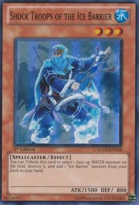 Shock Troops of the Ice Barrier - HA03-EN018 - Super Rare 1st Edition Hidden Arsenal 3 [HA03] 1st Edition Singles