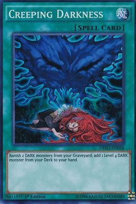 Creeping Darkness - DESO-EN058 - Super Rare 1st Edition Destiny Soldiers 1st Edition Singles