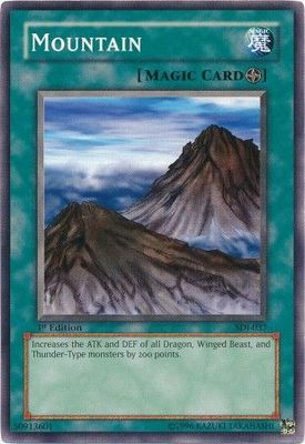 Mountain - SDJ-037 - Common 1st Edition Starter Deck: Joey [SDJ] 1st Edition Singles