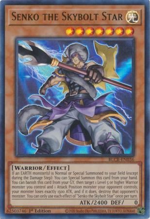 Senko the Skybolt Star - BLCR-EN036 - Ultra Rare 1st Edition Battles of Legend: Crystal Revenge 1st Edition Singles (espanol)