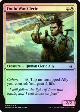 Ondu War Cleric 031/184 - Foil Oath of the Gatewatch Foil Singles