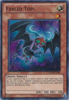 Fabled Topi - HA03-EN003 - Super Rare Unlimited Hidden Arsenal 3 [HA03] Unlimited Singles