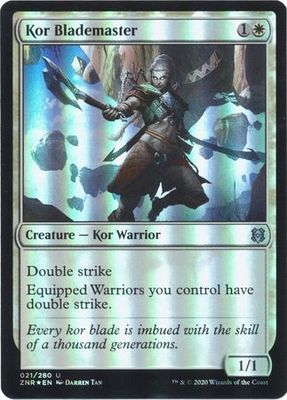 Kor Blademaster 021/280 - Foil Zendikar Rising Foil Singles