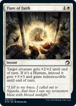 Flare of Faith - Innistrad: Midnight Hunt (MID) Innistrad: Midnight Hunt