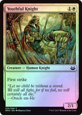 Youthful Knight 029/249 - Foil Modern Masters 2017 Foil Singles