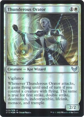 Thunderous Orator 035/275 - Foil Strixhaven: School of Mages Foil Singles