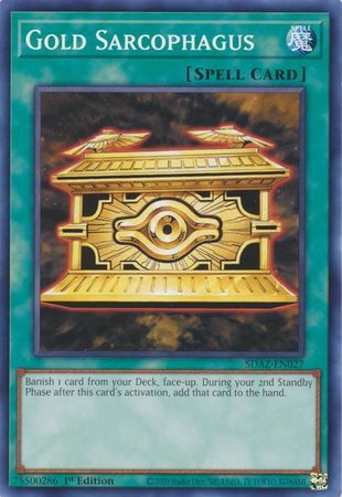 Gold Sarcophagus - SDAZ-EN027 - Common 1st Edition Structure Deck: Albaz Strike 1st Edition Singles