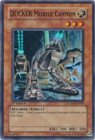 DUCKER Mobile Cannon - LODT-EN037 - Super Rare 1st Edition Light of Destruction [LODT] Singles