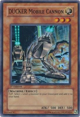 DUCKER Mobile Cannon - LODT-EN037 - Super Rare 1st Edition Light of Destruction [LODT] Singles