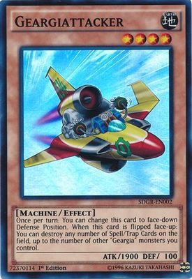 Geargiattacker - SDGR-EN002 - Super Rare 1st Edition Structure Deck: Geargia Rampage SDGR 1st Edition Singles