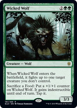 Wicked Wolf 181/269 Throne of Eldraine Singles (Español)