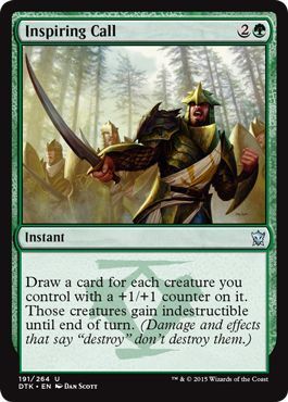 Inspiring Call 191/264 Dragons of Tarkir Singles (Español)