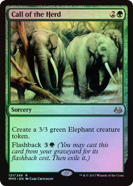 Call of the Herd 121/249 - Foil Modern Masters 2017 Foil Singles