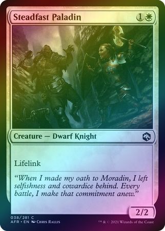 Steadfast Paladin 038/281 - Foil Adventures in the Forgotten Realms Foil Singles