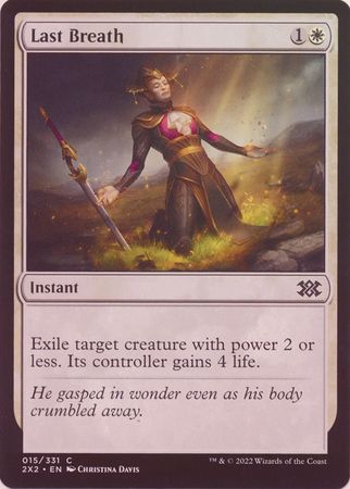 Last Breath 015/331 - Foil Double Masters 2022 Foil Singles