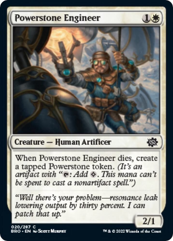 Powerstone Engineer - The Brothers&#39; War (FOIL) The Brothers&#39; War
