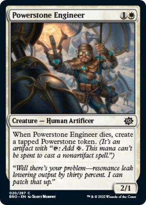 Powerstone Engineer - The Brothers&#39; War (FOIL) The Brothers&#39; War