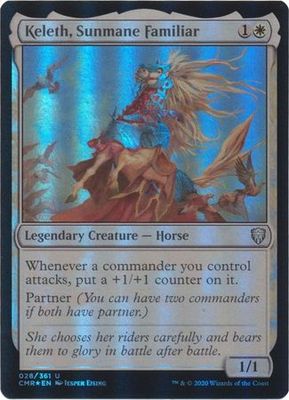 Keleth, Sunmane Familiar 028/361 - Foil Commander Legends Foil Singles