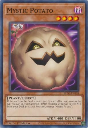 Mystic Potato - PHNI-EN098 - Common 1st Edition Phantom Nightmare 1st Edition Singles