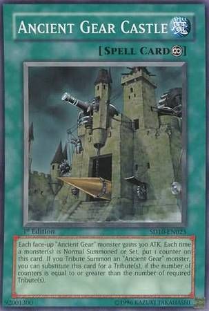 Ancient Gear Castle - SD10-EN023 - Common 1st Edition Structure Deck: Machine Re-Volt 1st Edition Singles