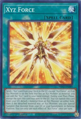 Xyz Force - PHNI-EN089 - Common 1st Edition Phantom Nightmare 1st Edition Singles (Espanol)
