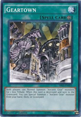 Geartown - SR03-EN025 - Common 1st Edition Structure Deck: Machine Reactor 1st Edition Singles