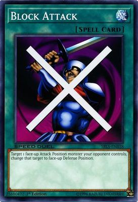 Block Attack - SBLS-EN038 - Common 1st Edition Speed Duel: Arena of Lost Souls Singles (espanol)