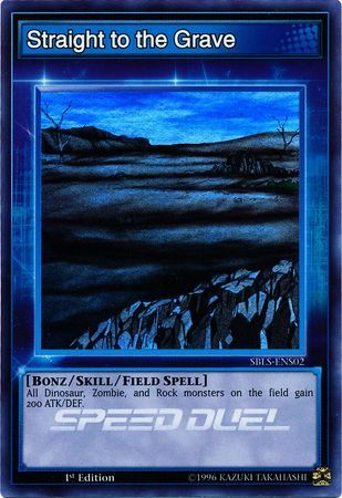 Straight to the Grave - SBLS-ENS02 - Super Rare 1st Edition Speed Duel: Arena of Lost Souls Singles