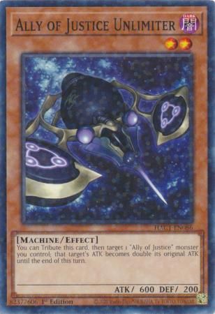 Ally of Justice Unlimiter - HAC1-EN086 - Duel Terminal Common Parallel 1st Edition