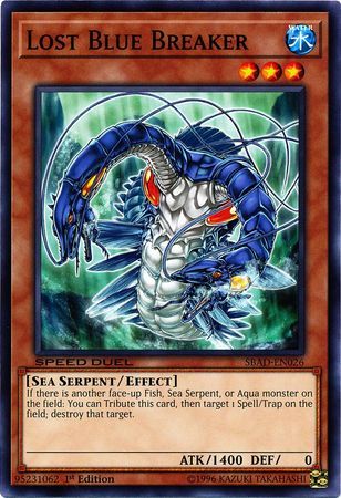 Lost Blue Breaker - SBAD-EN026 - Common 1st Edition Speed Duel: Attack from the Deep Singles (espanol)