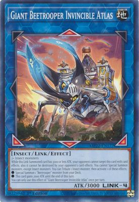 Giant Beetrooper Invincible Atlas - MP22-EN177 - Common 1st Edition 2022 Mega-Tin: Pharaoh&#39;s Gods 1st Edition Singles